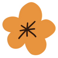 cute decorative flower sticker png