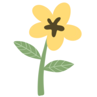 cute decorative flower sticker png