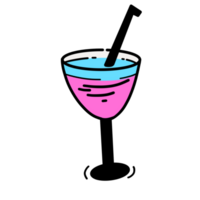 delicious cocktail illustration png