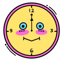 mignonne l'horloge illustration png