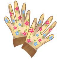 Gartenarbeit Handschuhe Illustration png