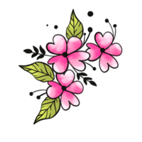 skön blommor förlovning illustration png