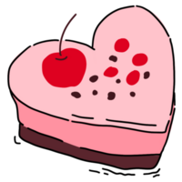 ilustração de bolo de morango png