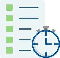 Track Of Time Flat Icon vector