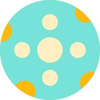 Big Moon Flat Icon vector