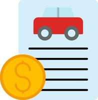 Car Loan Flat Icon vector