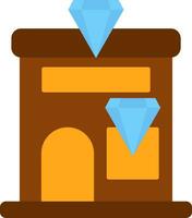 Jewelery Shop Flat Icon vector