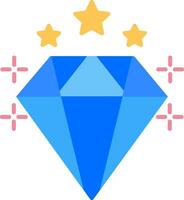 Diamond Flat Icon vector