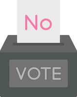 Vote NO Flat Icon vector