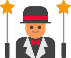 Magician Flat Icon vector