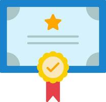 Qualify Flat Icon vector