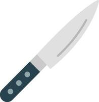 icono de cuchillo plano vector