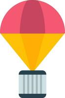 Parachute Flat Icon vector
