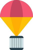 Parachute Flat Icon vector