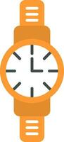 reloj de pulsera icono plano vector