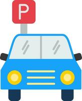 Parking Flat Icon vector