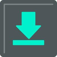 Down Arrow Flat Icon vector