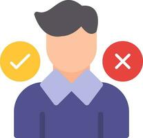Decision Making Flat Icon vector