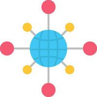 Networking Flat Icon vector