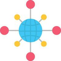 Networking Flat Icon vector