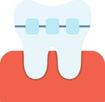 Braces Flat Icon vector