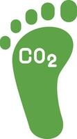 Carbon Footprint Flat Icon vector