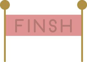 Finish Line Flat Icon vector