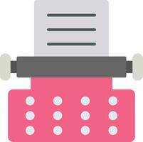 Typewriter Flat Icon vector