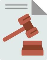 Law Flat Icon vector