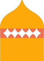 Islamic Architecture Flat Icon vector