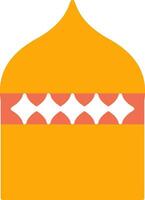 Islamic Architecture Flat Icon vector