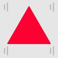 Triangle Flat Icon vector