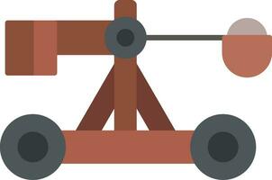 catapulta plano icono vector