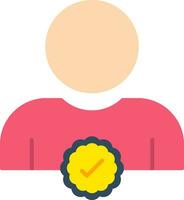 Verified User Flat Icon vector