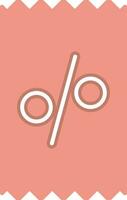 Ticket Flat Icon vector