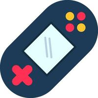 icono plano de la consola de juegos vector