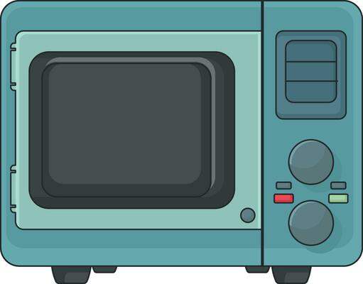 microwave oven illustration without background