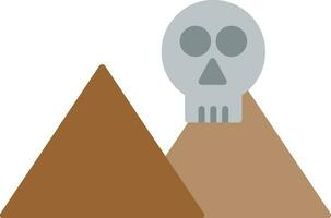 Skull Island Flat Icon vector