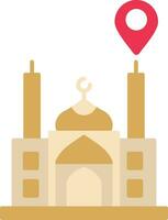 Mosque Location Flat Icon vector