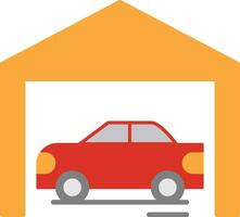 Garage Flat Icon vector