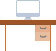 Desk Flat Icon vector