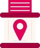 Telephone Booth Flat Icon vector