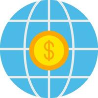 International Business Flat Icon vector