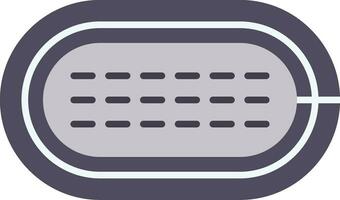 Running Track Flat Icon vector