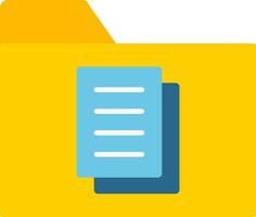 Documents Flat Icon vector