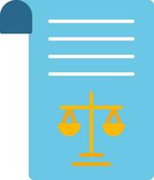 Legal Document Flat Icon vector