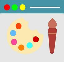 Paint Flat Icon vector