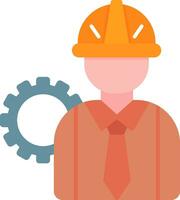 Engineer Flat Icon vector