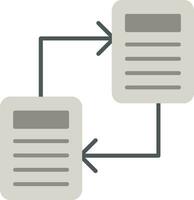 File Sharing Flat Icon vector