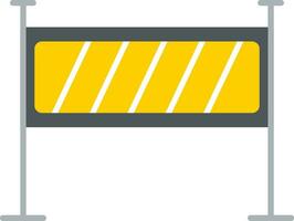 Barrier Flat Icon vector